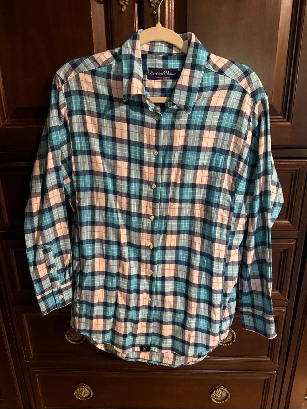 Lauren James medium boyfriend flannel